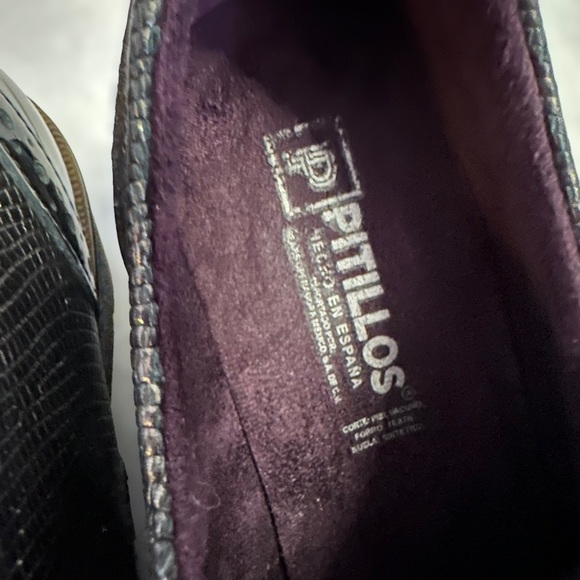 Pitillos Wingtip Oxford Wedges Women's Sz 37 / US 6 - Picture 10 of 11